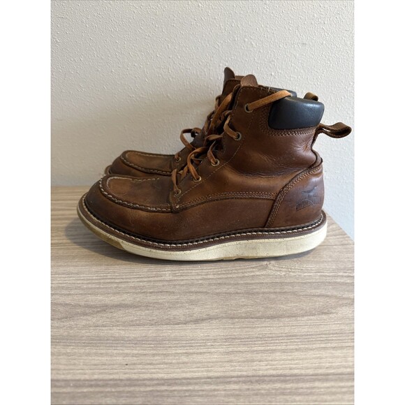 Irish Setter Boots Mens Size 10.5 Leather Moc Toe Work 83605 EH ASTM F2892 Shoes - Picture 1 of 11